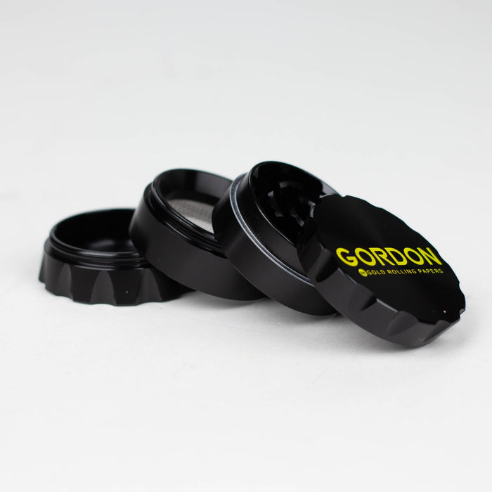 GORDON | 4 Lay Aluminum Alloy Herb Grinder Box of 6 [PH5034-Gordon] Display Pack Canadian Distributor