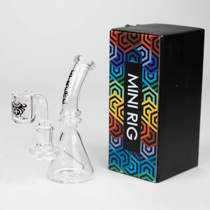 Xtreme | 5" Oil Rig with quartz banger [R002] Glass Rig Canadian Distributor