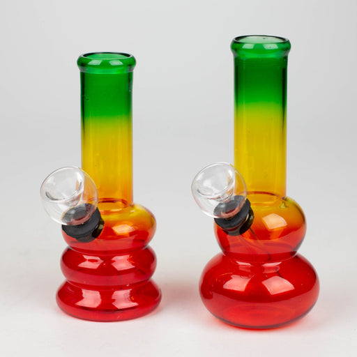 5" Rasta glass water bong [GP1864] Beaker Bong ONE
