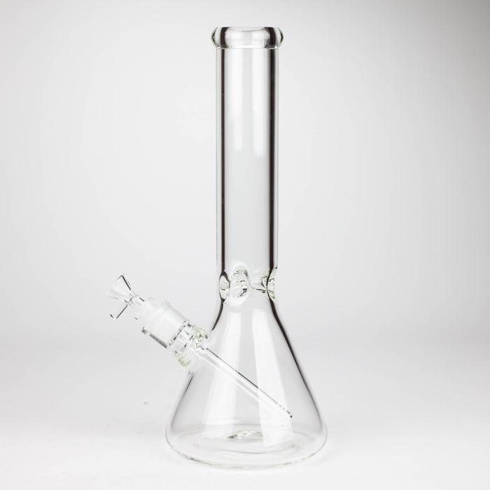 14" Exclusive License 7mm Glass Bong with Stickers [C1559] Glass Bong Canadian Distributor