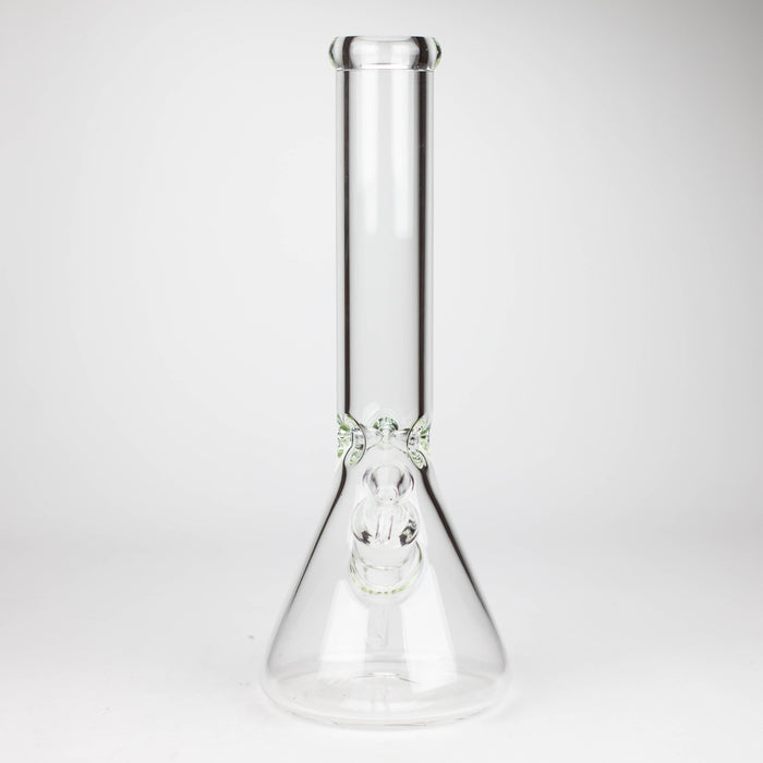 14" Exclusive License 7mm Glass Bong with Stickers [C1559] Glass Bong Canadian Distributor