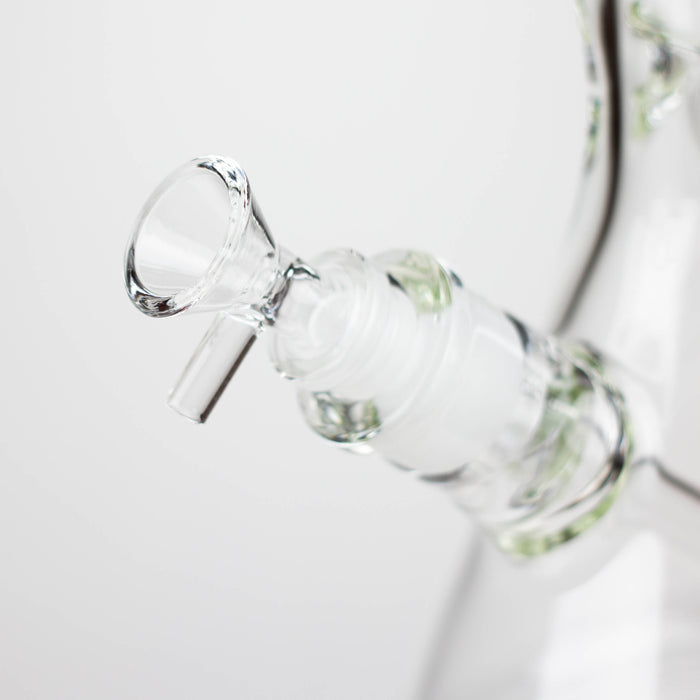 14" Exclusive License 7mm Glass Bong with Stickers [C1559] Glass Bong Canadian Distributor