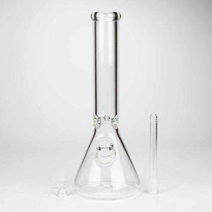 14" Exclusive License 7mm Glass Bong with Stickers [C1559] Glass Bong Canadian Distributor