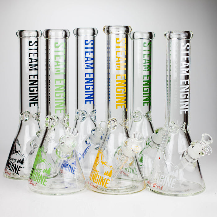Steam Engine | 14 Inch 7mm glass bong with stickers by golden crown Bong Outlet Canada Steam Engine | 14 Inch 7mm glass bong with stickers by golden crown Bong Outlet Canada