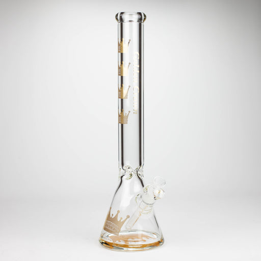 Golden Crown™ | 18 Inch 9mm glass bong with Signature and 24K Gold Emblem Glass Bong Smoke & Vape Distributor