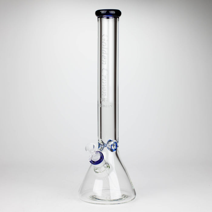 Golden Crown™ | 18 Inch 9mm Engraved Bong US Glass Glass Bong Smoke & Vape Distributor