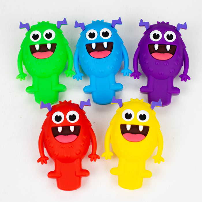 3" Fluffy's Pipe-Assorted [H300] Silicone Pipe YHS Smoke