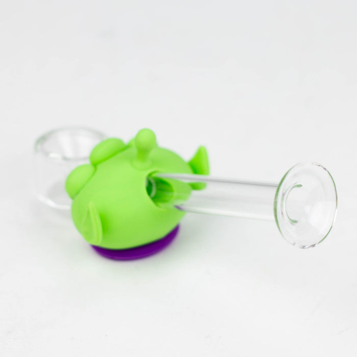4" Alien Glass hand pipe [YS-805] Silicone Pipe JJ Distribution