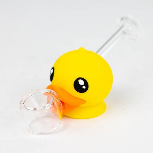 4" Duck Glass hand pipe [YS-142] Silicone Pipe JJ Distribution