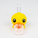4" Duck Glass hand pipe-Assorted [H360] Silicone Pipe YHS Smoke
