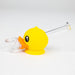 4" Duck Glass hand pipe-Assorted [H360] Silicone Pipe YHS Smoke