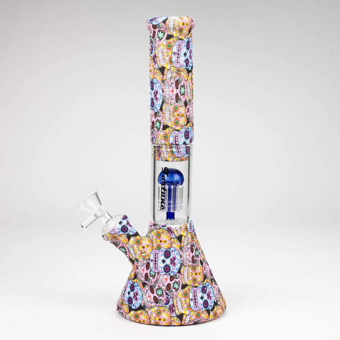 Fortune | 10-½" Tree Perc Silicone Beaker Resin · Silicone · Plastic Bong Super Supplys Inc