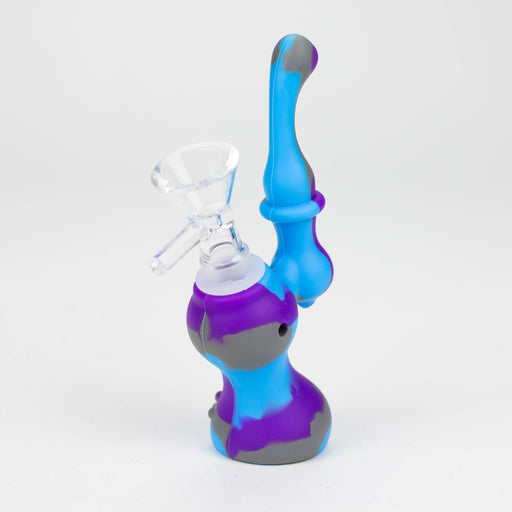 5.5" Silicone Mini Bubbler-Assorte [157B] Resin · Silicone · Plastic Bong Purple Haze Smoke Inc