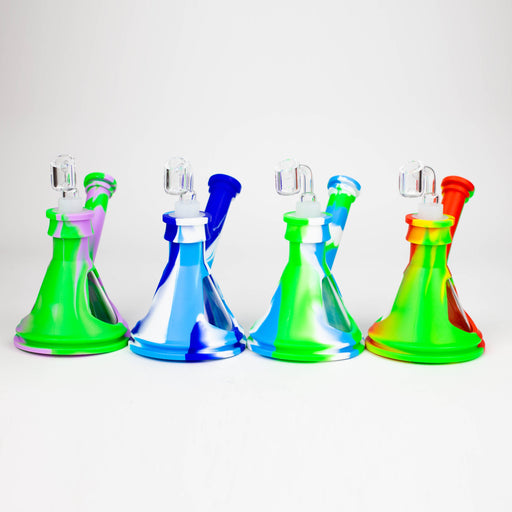 6" Silicone+Glass Rig-Assorted [175B] Resin · Silicone Rig Purple Haze Smoke Inc