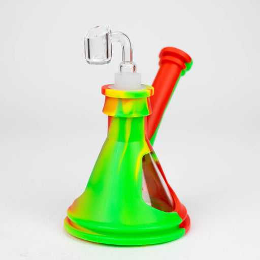 6" Silicone+Glass Rig-Assorted [175B] Resin · Silicone Rig Purple Haze Smoke Inc