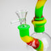 7.8" Silicone+Glass Round bong-Assorted [038B] Resin · Silicone · Plastic Bong Purple Haze Smoke Inc