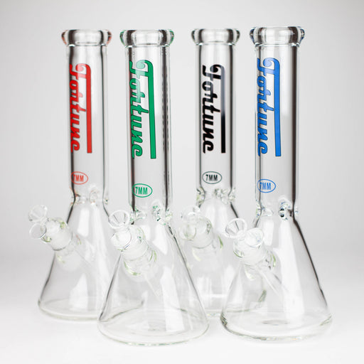 Fortune | 14" 7mm Beaker Glass Bong [145007] Glass Bong Fortune