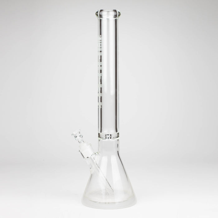 Castle Glassworks | 18" Etched Logo Beaker Bong [CE-101] Glass Bong Castle Glassworks