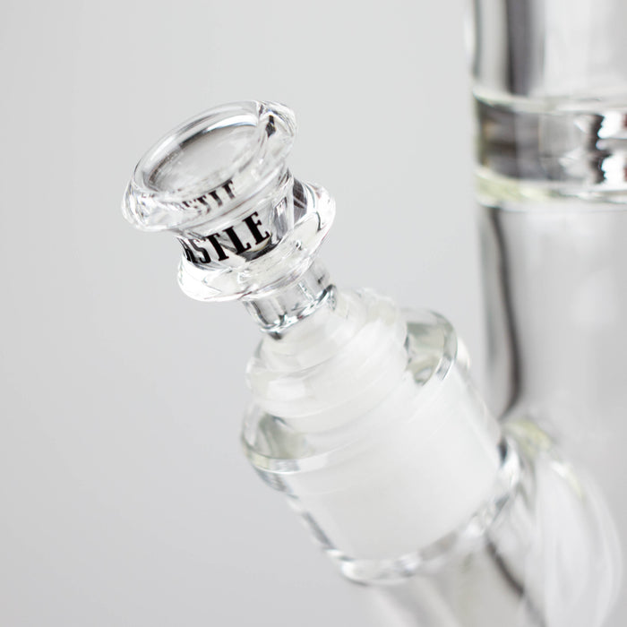 Castle Glassworks | 18" Etched Logo Beaker Bong [CE-101] Glass Bong Castle Glassworks