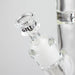 Castle Glassworks | 18" Etched Logo Beaker Bong [CE-101] Glass Bong Castle Glassworks