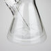 Castle Glassworks | 18" Etched Logo Beaker Bong [CE-101] Glass Bong Castle Glassworks