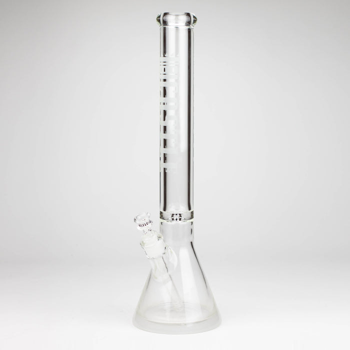 Castle Glassworks | 18" Etched Logo Beaker Bong [CE-101] Glass Bong Castle Glassworks