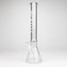 Castle Glassworks | 18" Etched Logo Beaker Bong [CE-101] Glass Bong Castle Glassworks