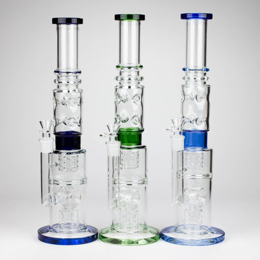 Fortune | 18" Straight Glass Bong [Bong 005] Glass Bong Super Supplys Inc