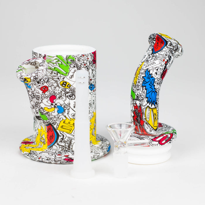 Fortune | 8.5" Detachable Silicone Bong [SP1009P] Resin · Silicone · Plastic Bong Super Supplys Inc