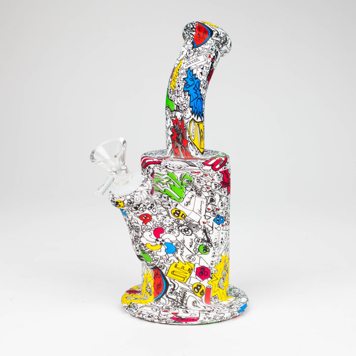 Fortune | 8.5" Detachable Silicone Bong [SP1009P] Resin · Silicone · Plastic Bong Super Supplys Inc