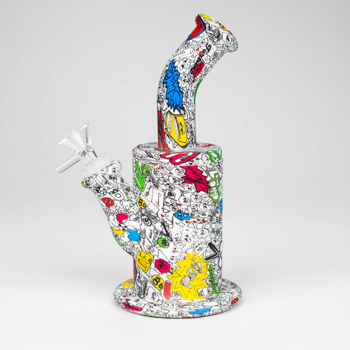 Fortune | 8.5" Detachable Silicone Bong [SP1009P] Resin · Silicone · Plastic Bong Super Supplys Inc