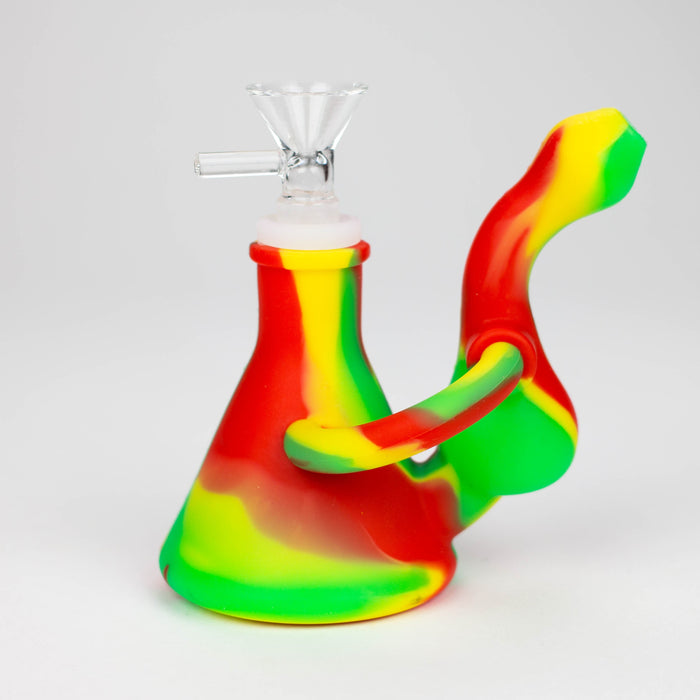 Fortune | 4.5" Silicone recycle water Bong [SP1044] Resin · Silicone · Plastic Bong Super Supplys Inc
