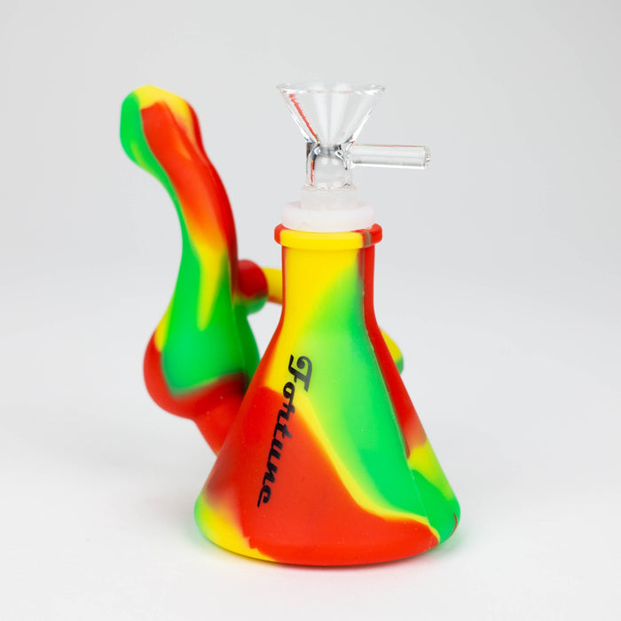 Fortune | 4.5" Silicone recycle water Bong [SP1044] Resin · Silicone · Plastic Bong Super Supplys Inc