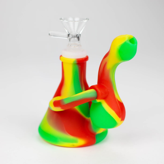 Fortune | 4.5" Silicone recycle water Bong [SP1044] Resin · Silicone · Plastic Bong Super Supplys Inc