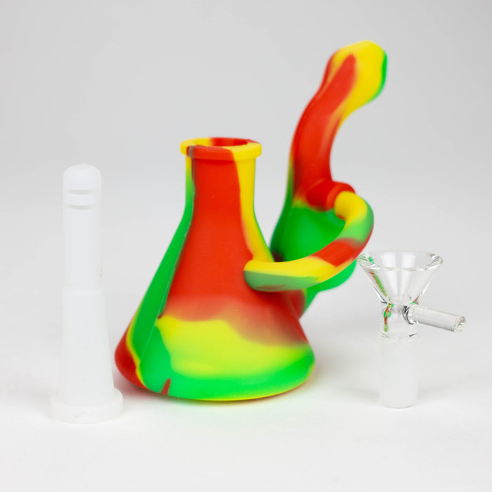 Fortune | 4.5" Silicone recycle water Bong [SP1044] Resin · Silicone · Plastic Bong Super Supplys Inc