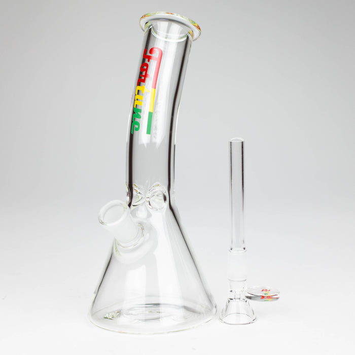 Fortune | 8" Bong With Handle Slider [8S] Glass Bong Super Supplys Inc