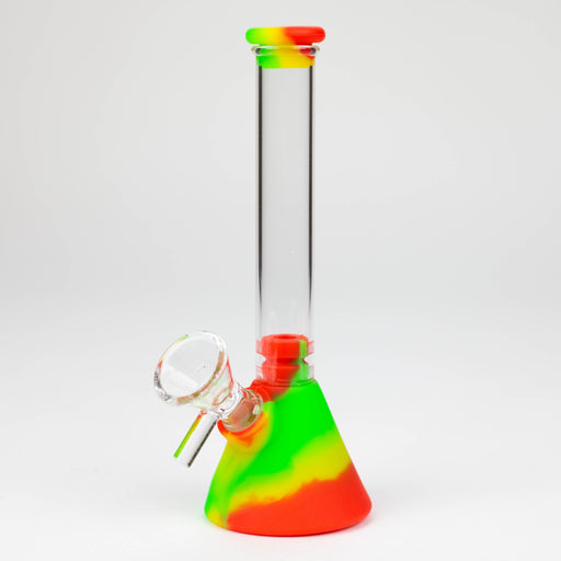 6" Silicone Glass Beaker Mini bong-Assorted [H373] Resin · Silicone · Plastic Bong YHS Smoke