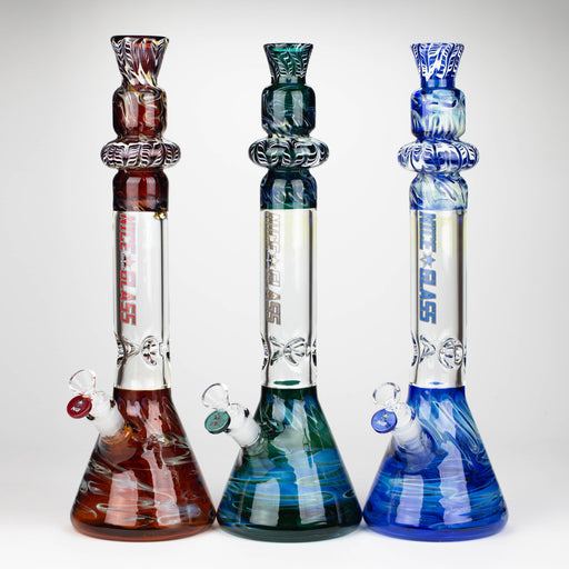NG | 18 inch Fumed Top Glass Beaker [S392] Glass Bong High-End Brands Glass