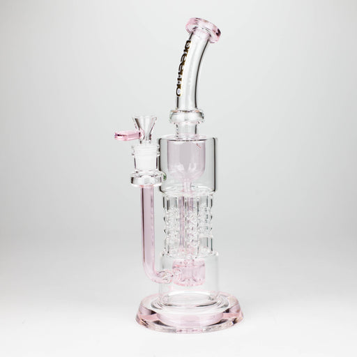 preemo | 12 inch Drum to Swiss Pillar Incycler [P090] Glass Bong preemo PINK