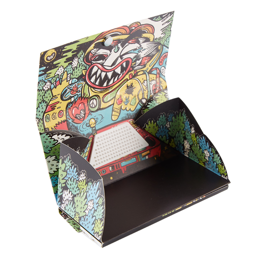 Slimjim X What The Yak - Rolling Paper + Tips & Grinder + Tray Pack (Box of 16) 1 - 1/4" Size SLIMJIM