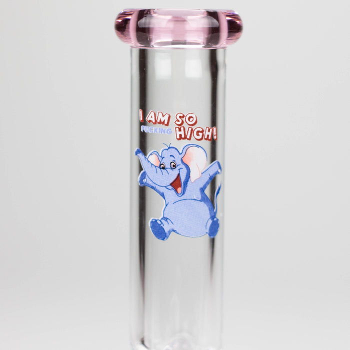 7" Zoom Glass Bong with Bowl [AK050] Glass Bong Canadian Distributor Design C