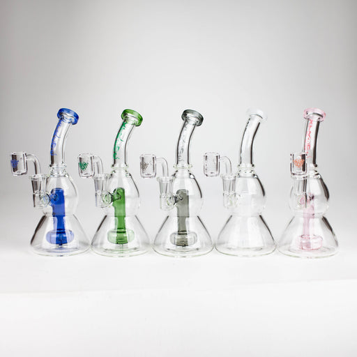 Xtreme | 7.8" Glass 2-in-1 bubbler [DCK012] Glass Bong Canadian Distributor