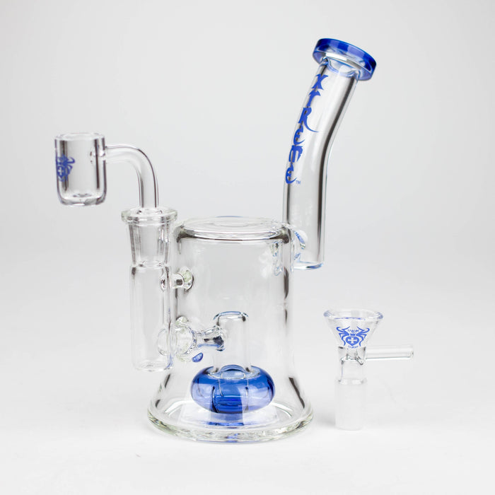 Xtreme | 7" Glass 2-in-1 bubbler [DCK013] Glass Bong Canadian Distributor Blue