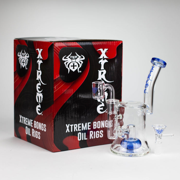 Xtreme | 7" Glass 2-in-1 bubbler [DCK013] Glass Bong Canadian Distributor