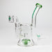 Xtreme | 7" Glass 2-in-1 bubbler [DCK013] Glass Bong Canadian Distributor Green