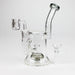 Xtreme | 7" Glass 2-in-1 bubbler [DCK013] Glass Bong Canadian Distributor Charcoal Black