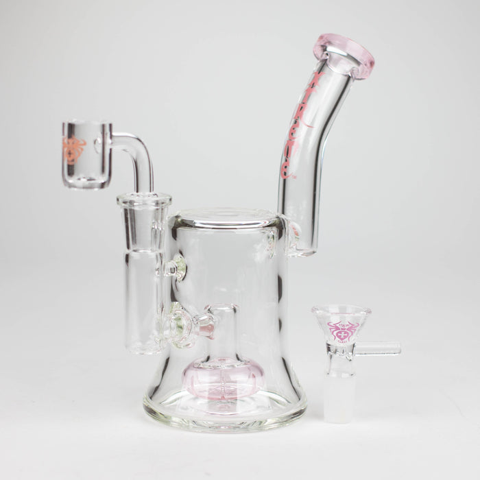 Xtreme | 7" Glass 2-in-1 bubbler [DCK013] Glass Bong Canadian Distributor Pink