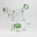 Xtreme | 5" Glass 2-in-1 bubbler [DCK005] Glass Bong Canadian Distributor Green