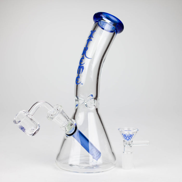 Xtreme | 7.5" Glass 2-in-1 bubbler [DCK008] Glass Bong Canadian Distributor Blue