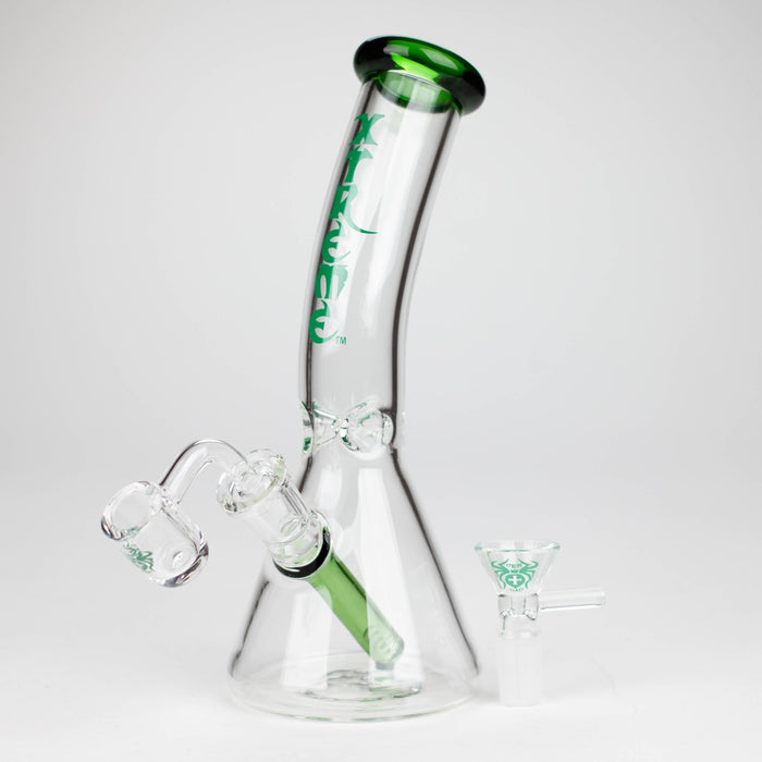 Xtreme | 7.5" Glass 2-in-1 bubbler [DCK008] Glass Bong Canadian Distributor Green